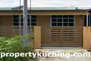 satu tingkat rumah Kuching, single storey house, kos rendah, rpr Bandar Baru Semariang, Petra Jaya