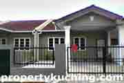 Kuching 1 storey intermediate house, 1 tingkat rumah tengah, Taman Juta Ria, Matang