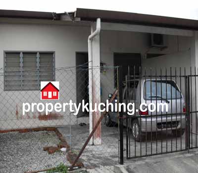 single storey terrace, satu tingkat rumah teres, kos rendah, Taman Landeh, 10th mile