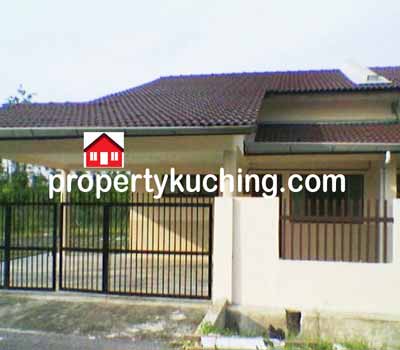 rumah berkembar setingkat untuk dijual, semi-detached house for sale, Taman Samarindah, Kota Samarahan