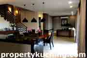 new 3 storey semi-detached house for sale, rumah berkembar baru 3 tingkat, Taman Hui Sing, Kuching